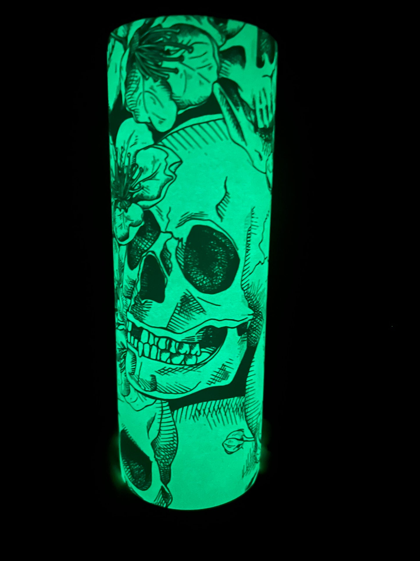 Skulls Glow in the Dark Tumbler