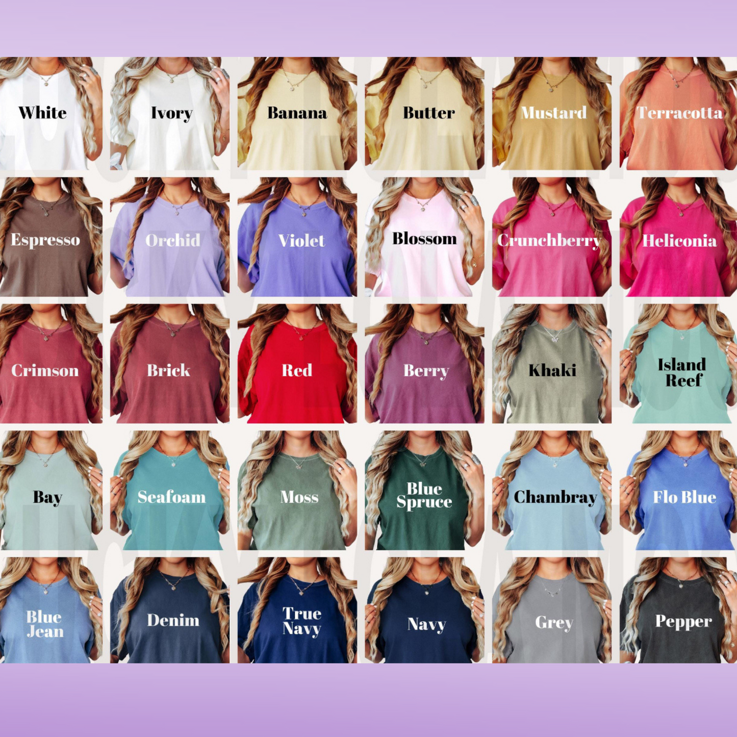 Claim Print for Comfort Colors Tees