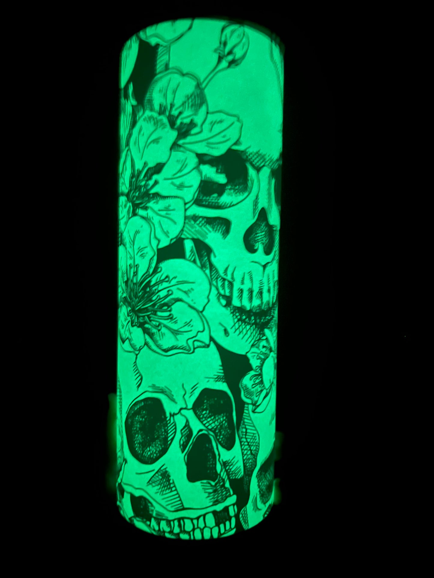 Skulls Glow in the Dark Tumbler