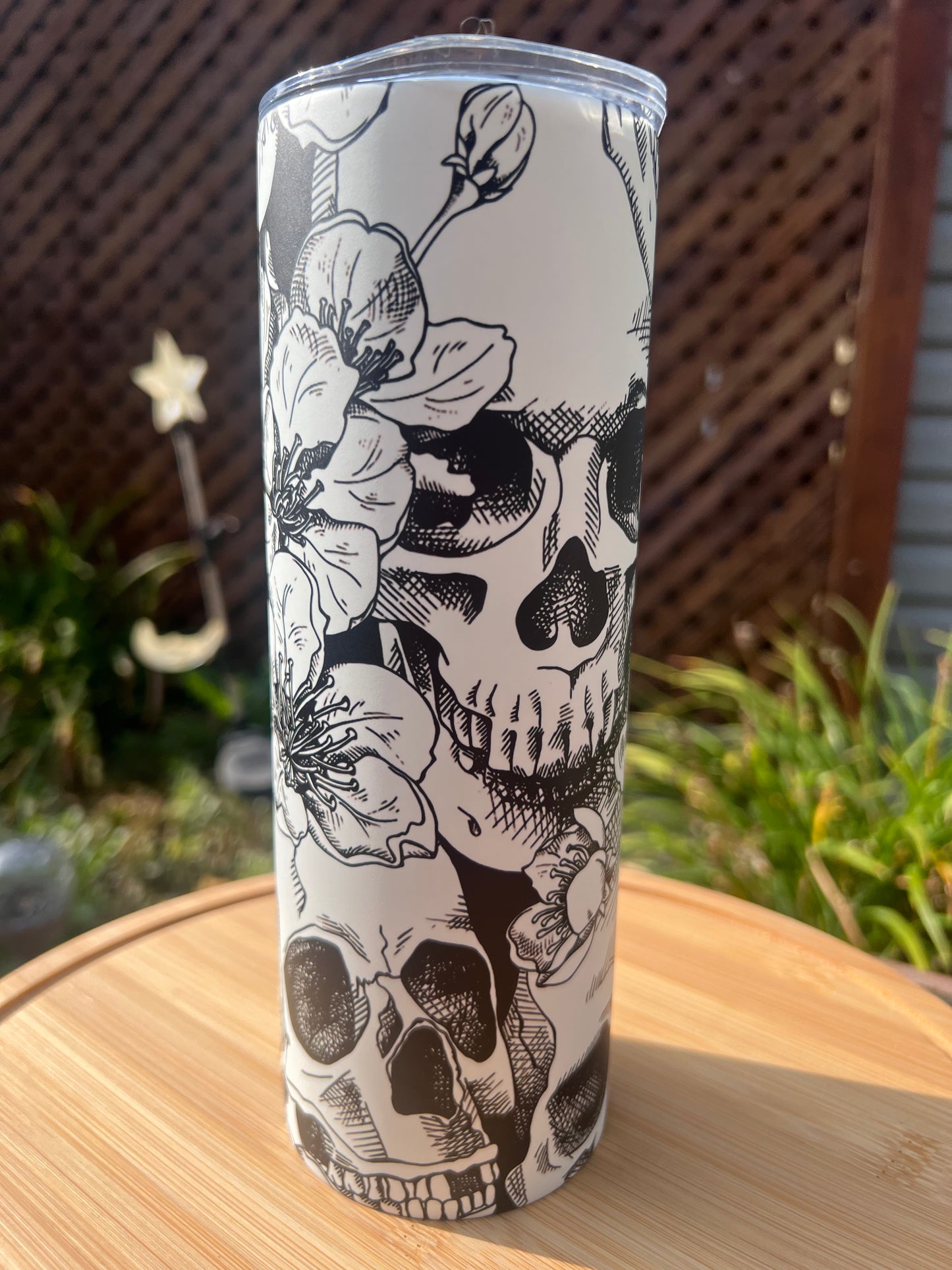 Skulls Glow in the Dark Tumbler