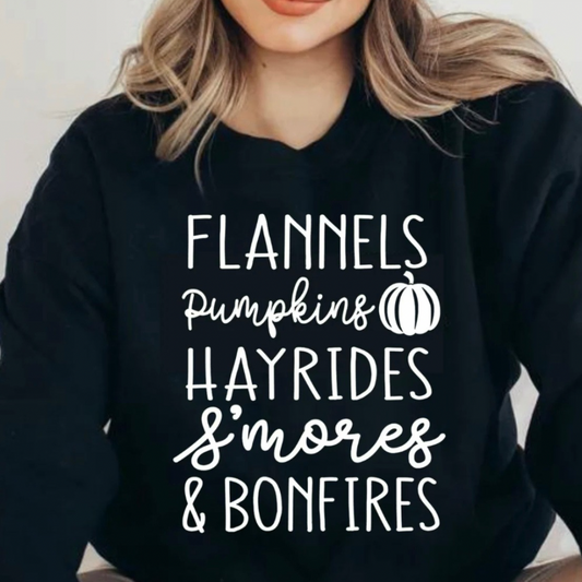 Flannels and Hayrides sweatshirt